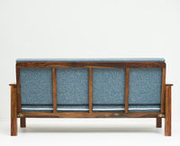 Delhi Sheesham Wood 3 Seater Sofa - Three Seater Sofa - Furniselan - Teak-Finish 