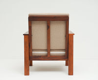Delhi Sheesham Wood 5 Seater Sofa With Coffee Table-3+1+1+Table - sofa - Furniselan  - Maple-Finish