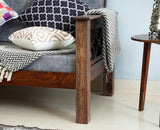 Delhi Sheesham Wood 5 Seater Sofa With Coffee Table-3+1+1+Table - sofa - Furniselan - Grey-Finish