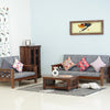 Delhi Sheesham Wood 5 Seater Sofa With Coffee Table-3+2+Table - sofa - Furniselan - Grey-Finish