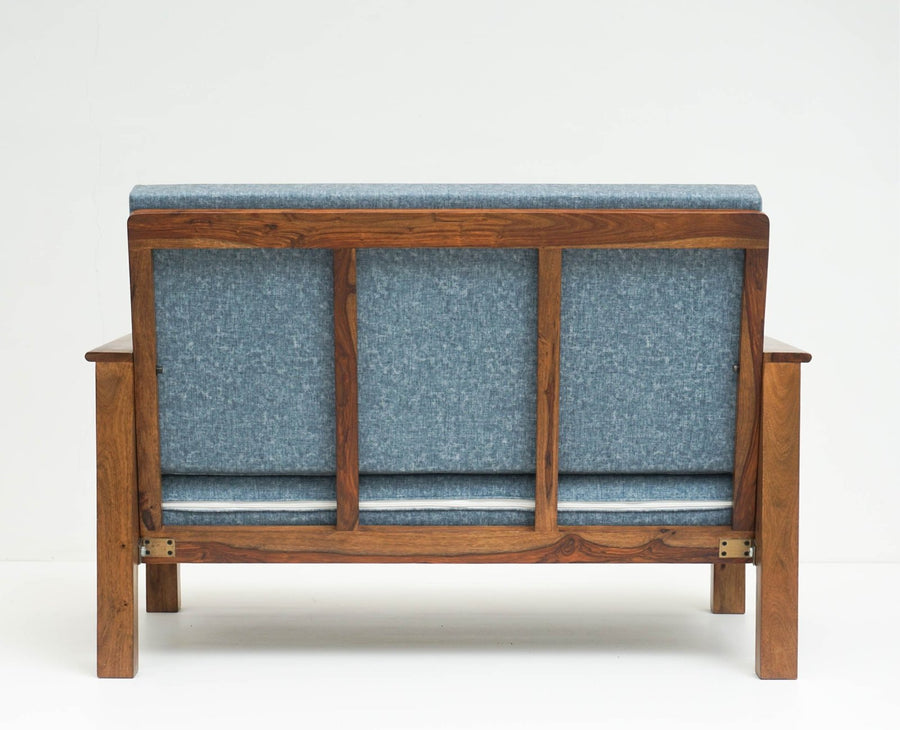 Delhi Sheesham Wood 5 Seater Sofa With Coffee Table-3+2+Table - sofa - Furniselan - Teak-Finish