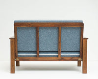 Delhi Sheesham Wood 5 Seater Sofa With Coffee Table-3+2+Table - sofa - Furniselan - Teak-Finish