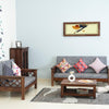 Delhi Sheesham Wood 5 Seater Sofa With Coffee Table-3+2+Table - sofa - Furniselan - Grey-Finish