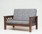 Delhi Sheesham Wood 5 Seater Sofa With Coffee Table-3+2+Table - sofa - Furniselan - Grey-Finish