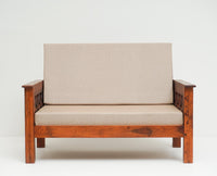 Delhi Sheesham Wood 5 Seater Sofa With Coffee Table-3+2+Table - sofa - Furniselan -  Maple-Finish
