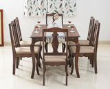 Denmark 6 Seater Dining Set With 6 Chairs - Furniselan - Grey-Finish
