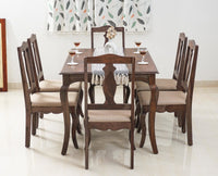 Denmark 6 Seater Dining Set With 6 Chairs - Furniselan - Grey-Finish