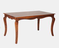 Denmark 6 Seater Dining Set With 6 Chairs - Furniselan  - Maple-Finish