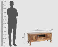 Denmark Entertainment Unit Tv Cabinet Two Door - Furniselan  - Teak-Finish