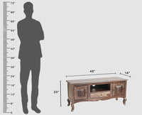 Denmark Entertainment Unit Tv Cabinet Two Door - Furniselan -  Grey-Finish  