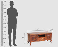 Denmark Entertainment Unit Tv Cabinet Two Door - Furniselan - Maple-Finish