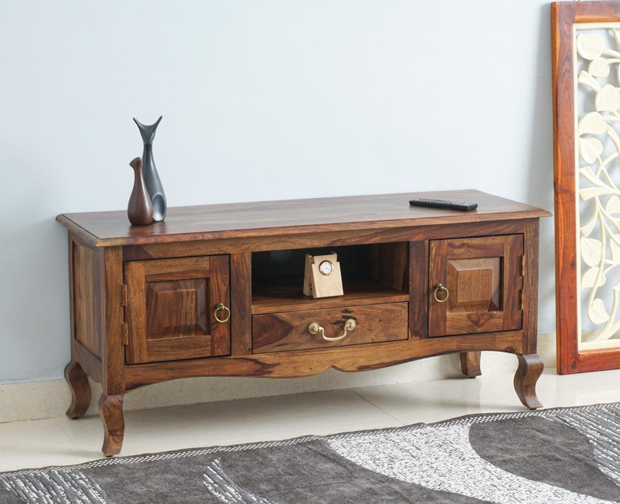 Denmark Entertainment Unit Tv Cabinet Two Door - Furniselan  - Teak-Finish