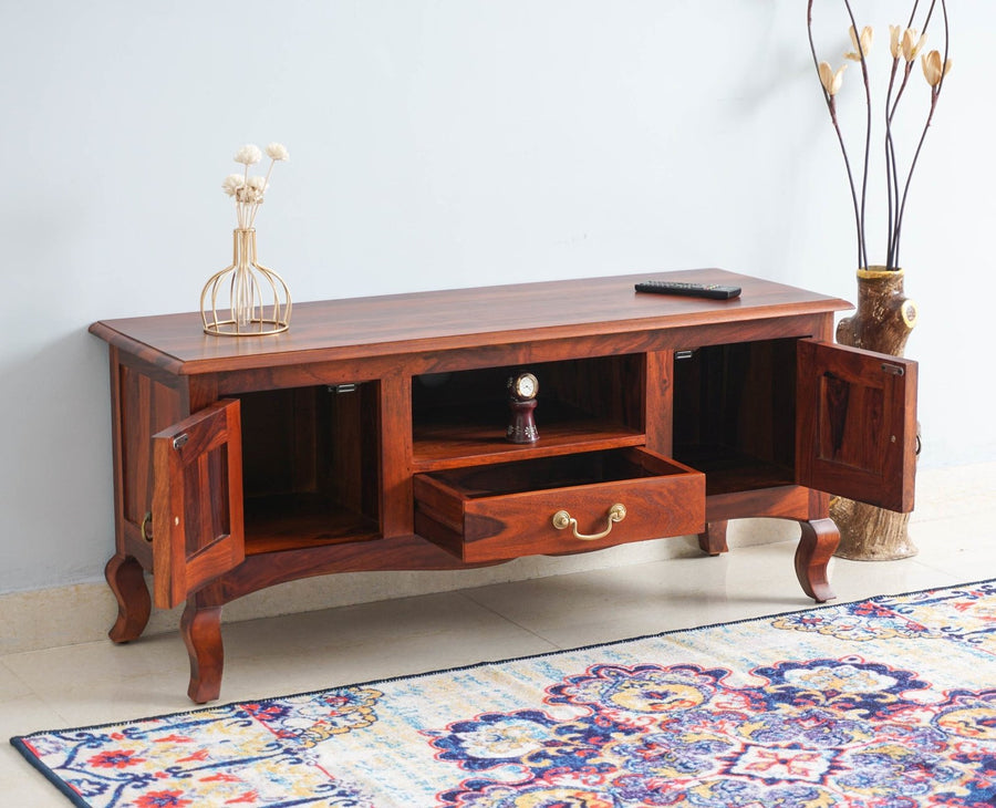 Denmark Entertainment Unit Tv Cabinet Two Door - Furniselan - Maple-Finish