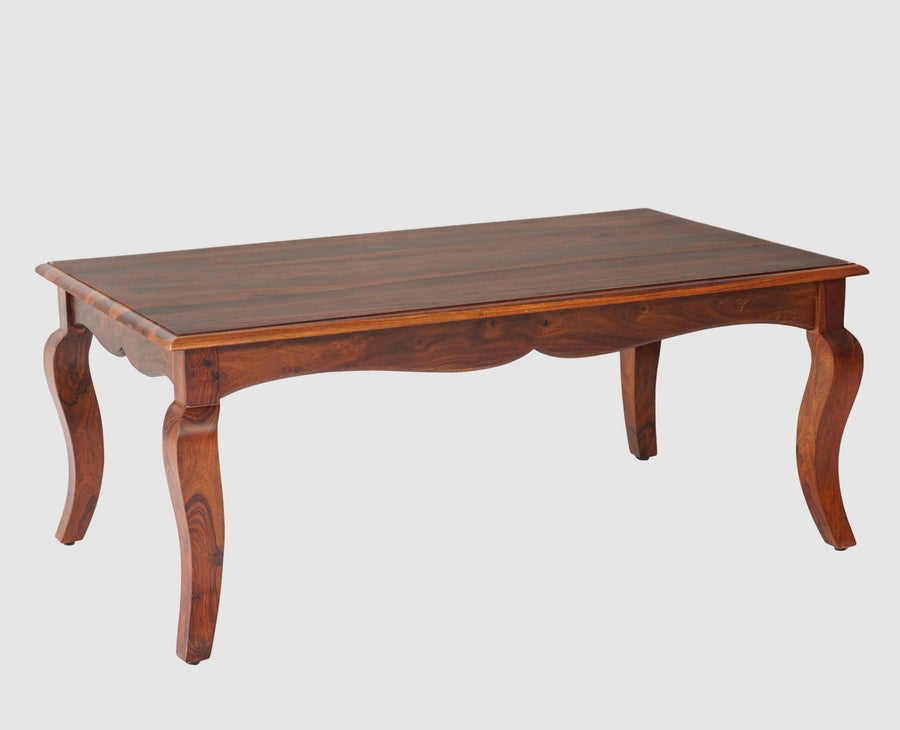 Denmark Sheesham Wood Coffee Table Furniselan - Maple-Finish