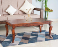 Denmark Sheesham Wood Coffee Table Furniselan - Maple-Finish