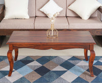 Denmark Sheesham Wood Coffee Table Furniselan - Maple-Finish