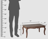 Denmark Sheesham Wood Coffee Table Furniselan - Grey-Finish