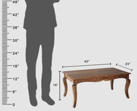 Denmark Sheesham Wood Coffee Table Furniselan - Teak-Finish