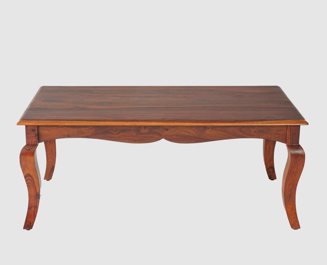 Denmark Sheesham Wood Coffee Table Furniselan - Maple-Finish