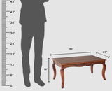 Denmark Sheesham Wood Coffee Table Furniselan - Maple-Finish