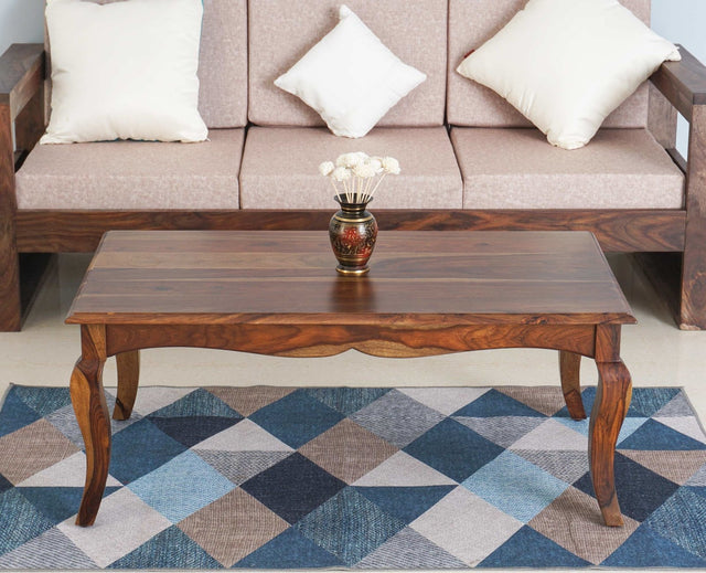 Denmark Sheesham Wood Coffee Table Furniselan - Teak-Finish