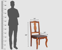 Denmark Sheesham Wood Dining Chair Set - Dining Chair - Furniselan - Maple-Finish