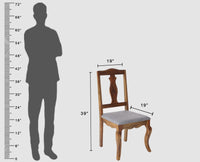 Denmark Sheesham Wood Dining Chair Set - Dining Chair - Furniselan - Teak-Finish