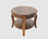 Denmark Sheesham Wood Oval Coffee Table Furniselan - Teak-Finish