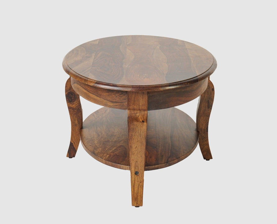 Denmark Sheesham Wood Oval Coffee Table Furniselan - Teak-Finish
