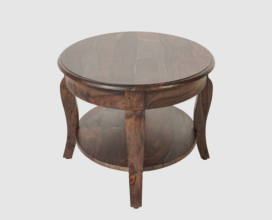 Denmark Sheesham Wood Oval Coffee Table Furniselan - Grey-Finish