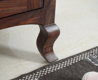 Denmark Sheesham Wood Shoe Rack Furniselan - Grey-Finish
