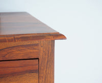 Denmark Sheesham Wood Shoe Rack Furniselan - Maple-Finish