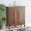 Denmark Sheesham Wood Shoe Rack Furniselan - Teak-Finish