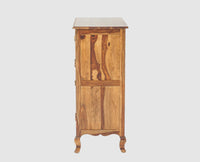 Denmark Sheesham Wood Shoe Rack Furniselan - Teak-Finish