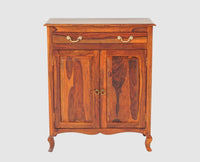 Denmark Sheesham Wood Shoe Rack Furniselan - Maple-Finish