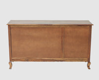 Denmark Sheesham Wood Three Doors Sideboard - Furniselan - Teak-Finish