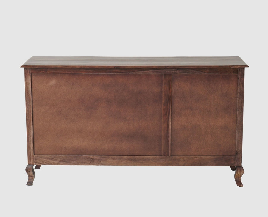 Denmark Sheesham Wood Three Doors Sideboard - Furniselan  - Grey-Finish