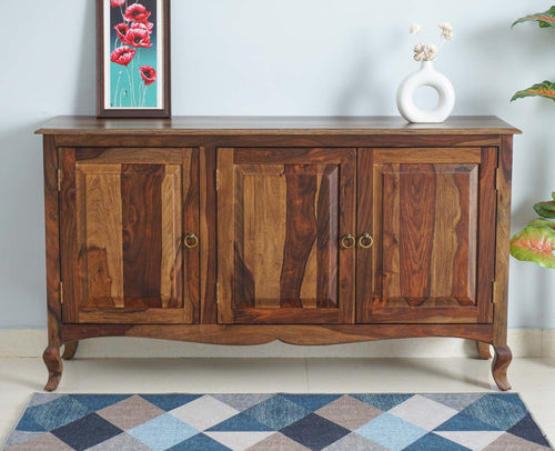 Denmark Sheesham Wood Three Doors Sideboard - Furniselan