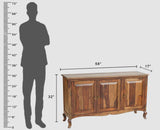 Denmark Sheesham Wood Three Doors Sideboard - Furniselan - Teak-Finish