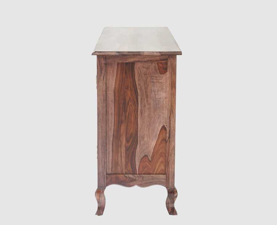 Denmark Sheesham Wood Three Doors Sideboard - Furniselan  - Grey-Finish