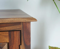 Denmark Sheesham Wood Three Doors Sideboard - Furniselan - Teak-Finish