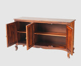 Denmark Sheesham Wood Three Doors Sideboard - Furniselan - Maple-Finish
