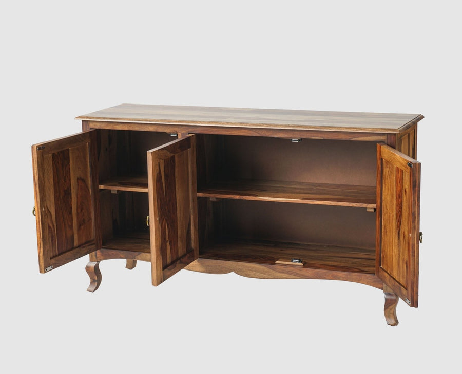 Denmark Sheesham Wood Three Doors Sideboard - Furniselan