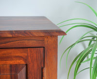 Denmark Sheesham Wood Three Doors Sideboard - Furniselan - Maple-Finish