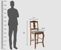 Denmark Solid Wood Bar Chair - Furniselan - Teak-Finish