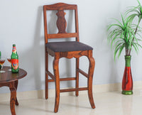 Denmark Solid Wood Bar Chair - Furniselan - Maple-Finish