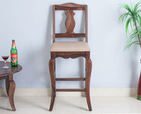 Denmark Solid Wood Bar Chair - Furniselan - Grey-Finish