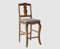 Denmark Solid Wood Bar Chair - Furniselan - Teak-Finish
