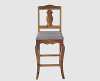 Denmark Solid Wood Bar Chair - Furniselan - Teak-Finish