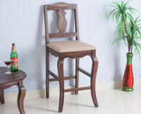 Denmark Solid Wood Bar Chair - Furniselan - Grey-Finish